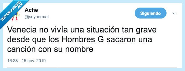 venecia,inundaciones,hombres g