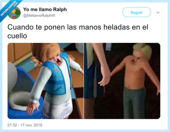 manos,heladas,cuello