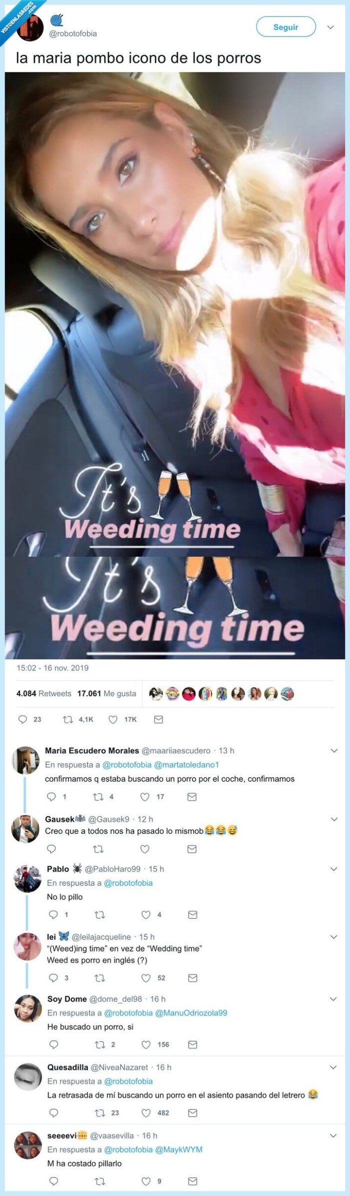 maria pombo,wedding,ortografía,inglés