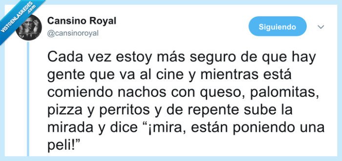 cine,comida,casualidad