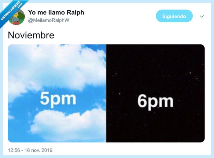 cambio de hora,noviembre,octubre