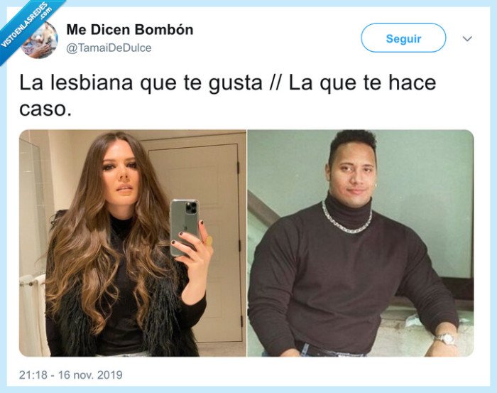the rock,la que te gusta,la que no,amor