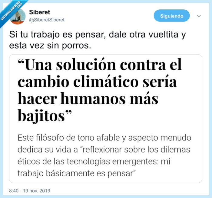 bajitos,cambio climático,clones,solución