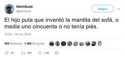 Enlace a Quien invente la manta de 2 metros se forra, por @klembute
