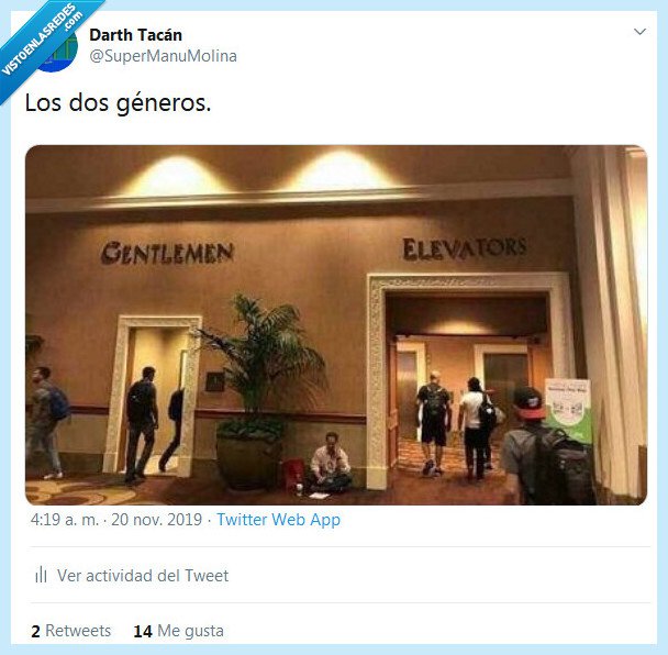 dos,géneros,ascensores