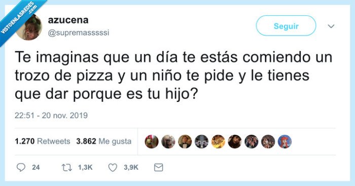 pizza,hijos,compartir