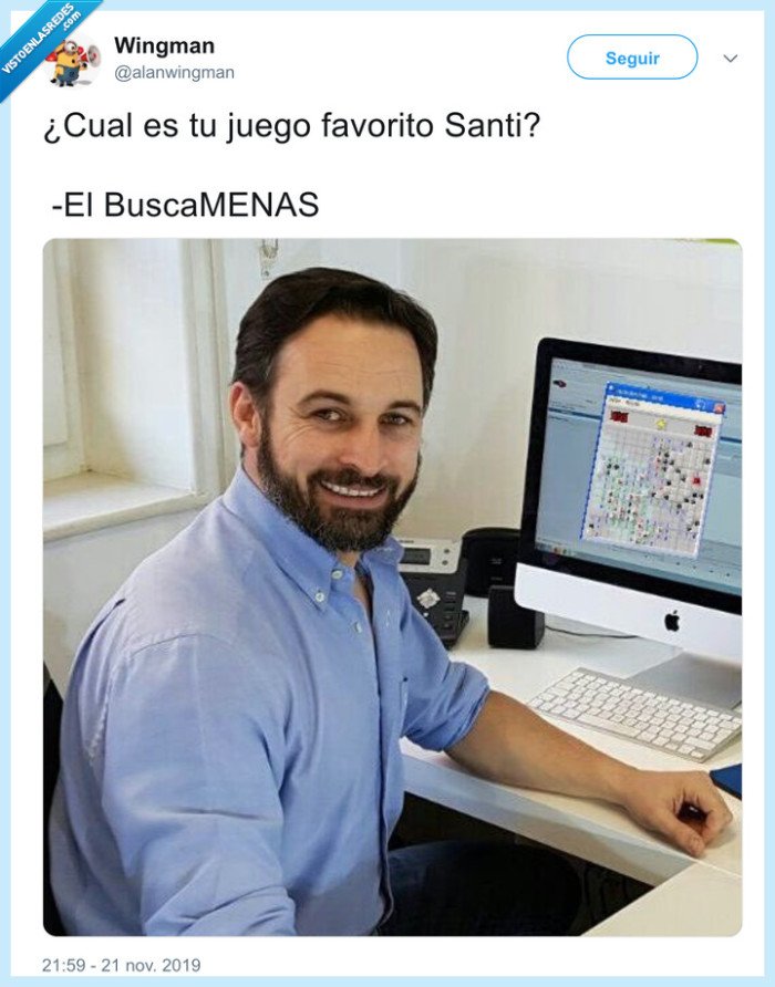 Vox,abascal,juegos,twitter,politica,menas,buscaminas