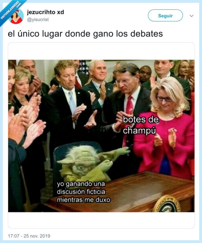 debates,ducha,champú,ganar