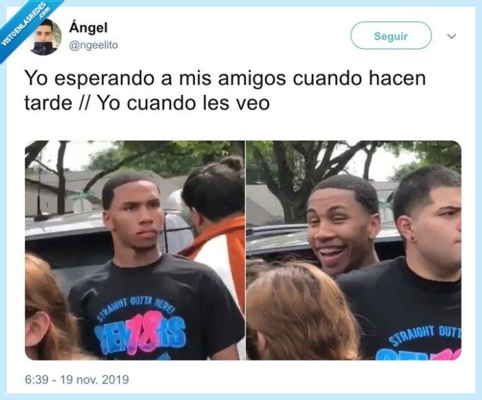 amigos,tarde,quedar,llegar