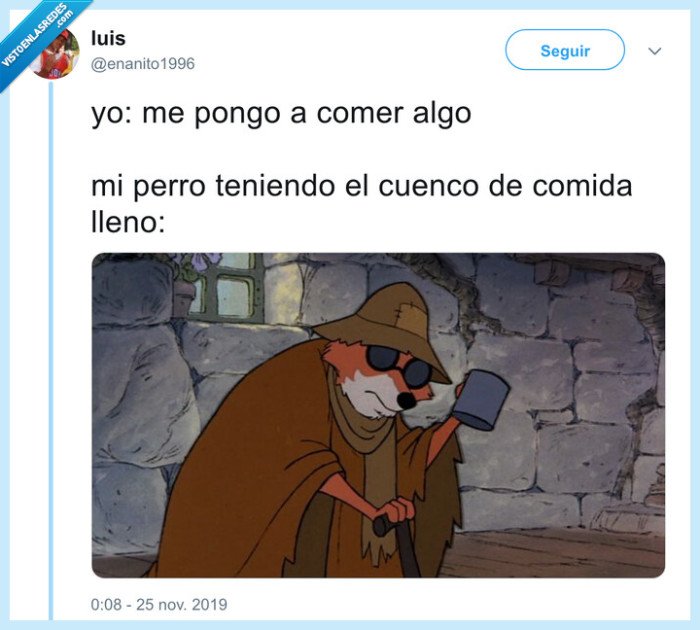 pedir,perro,cuenco,comida,robin hood