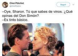 Enlace a No veo a Sharon Stone dándole al Don Simón, por @ClintPiticlint