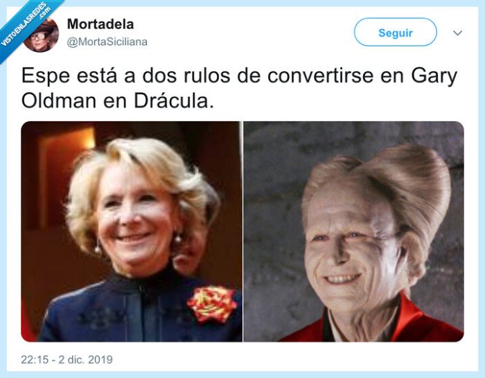 esperanza aguirre,gary oldman,dr&aacute;cula,parecidos