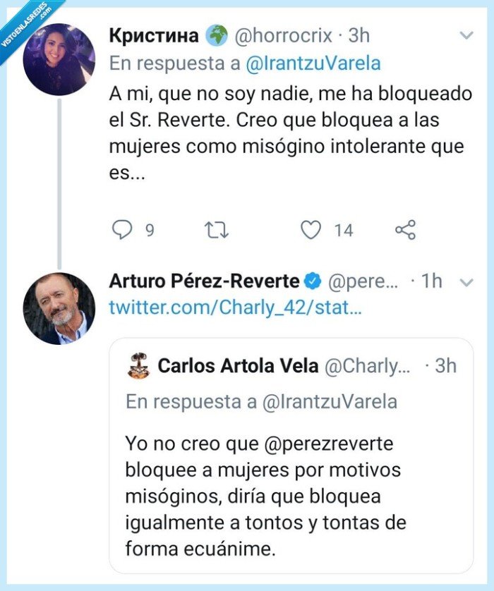 zasca,arturo pérez reverte,misógino