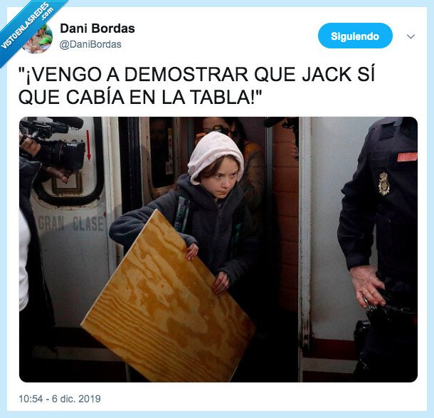 cumbre del clima,greta thunberg,tabla,jack,titanic