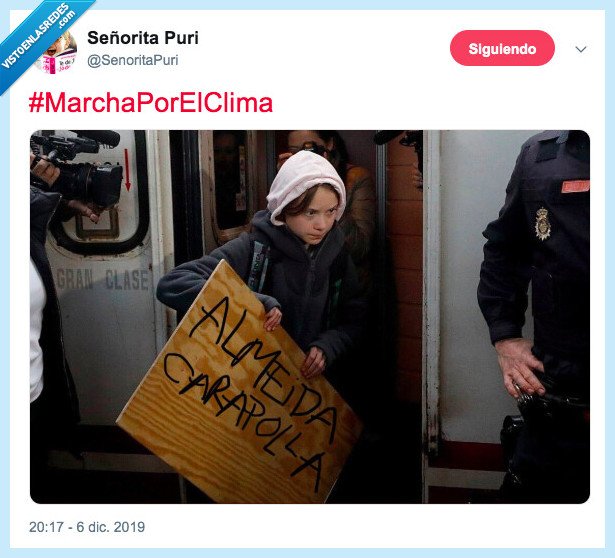 cumbre por el clima,greta thunberg,almeida,madrid