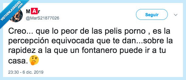 fontanero,pelis x,expectativas