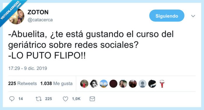 abuela,curso,redes sociales