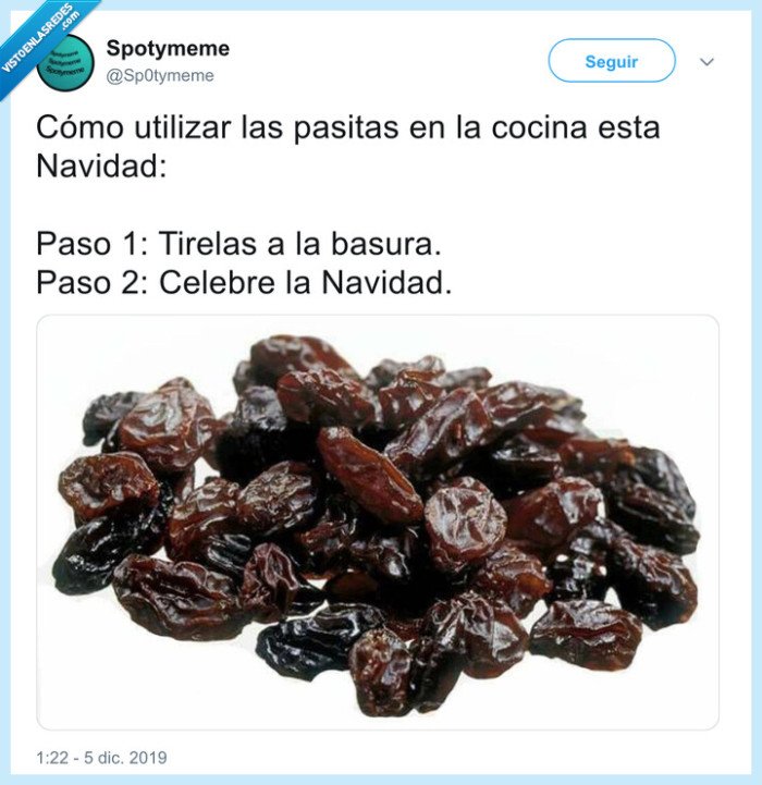 navidad,pasas,comer