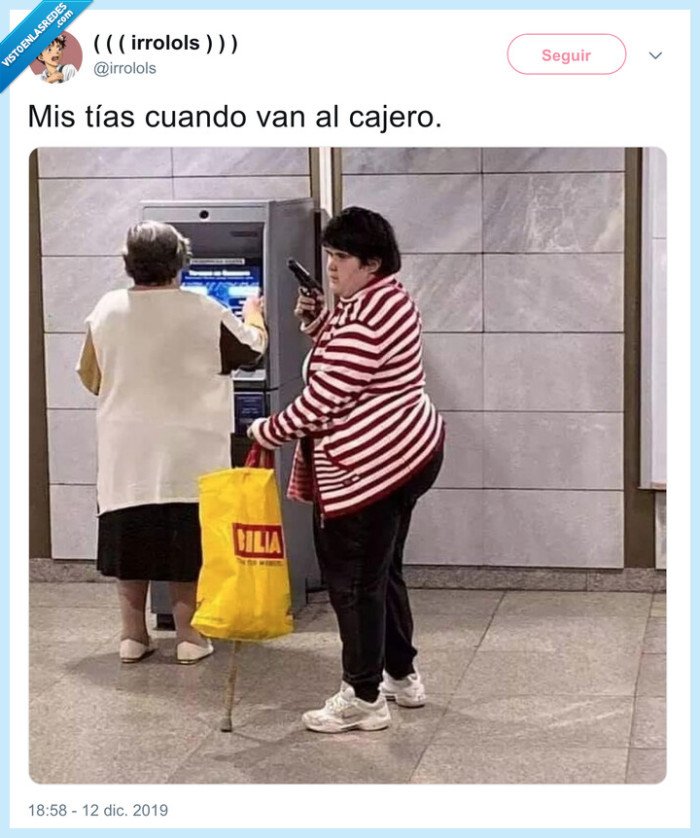 cajero,tía,protección