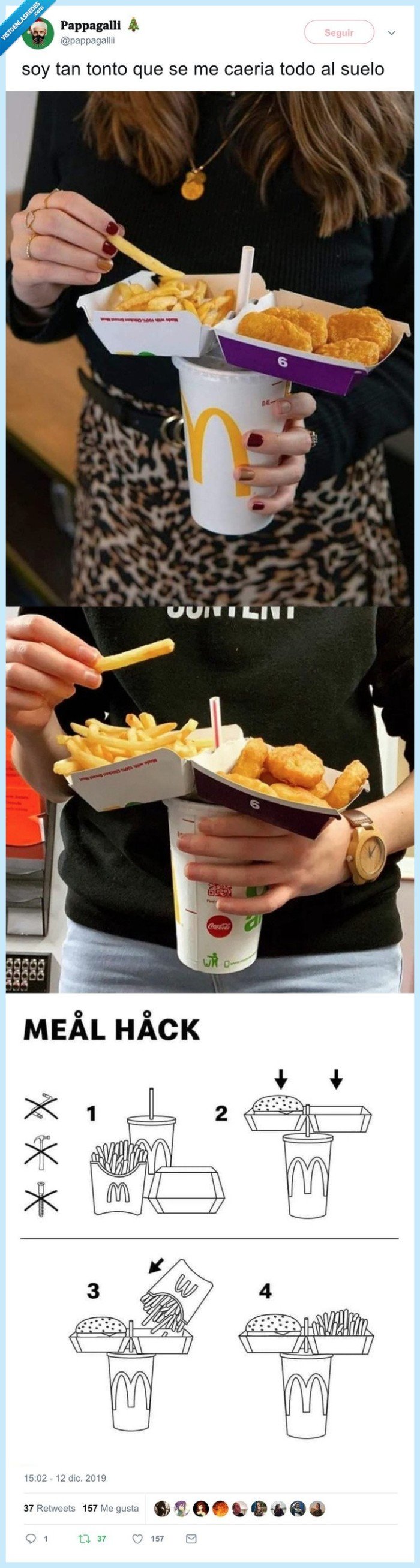 mcdonalds,truco,comida,patatas,bebida