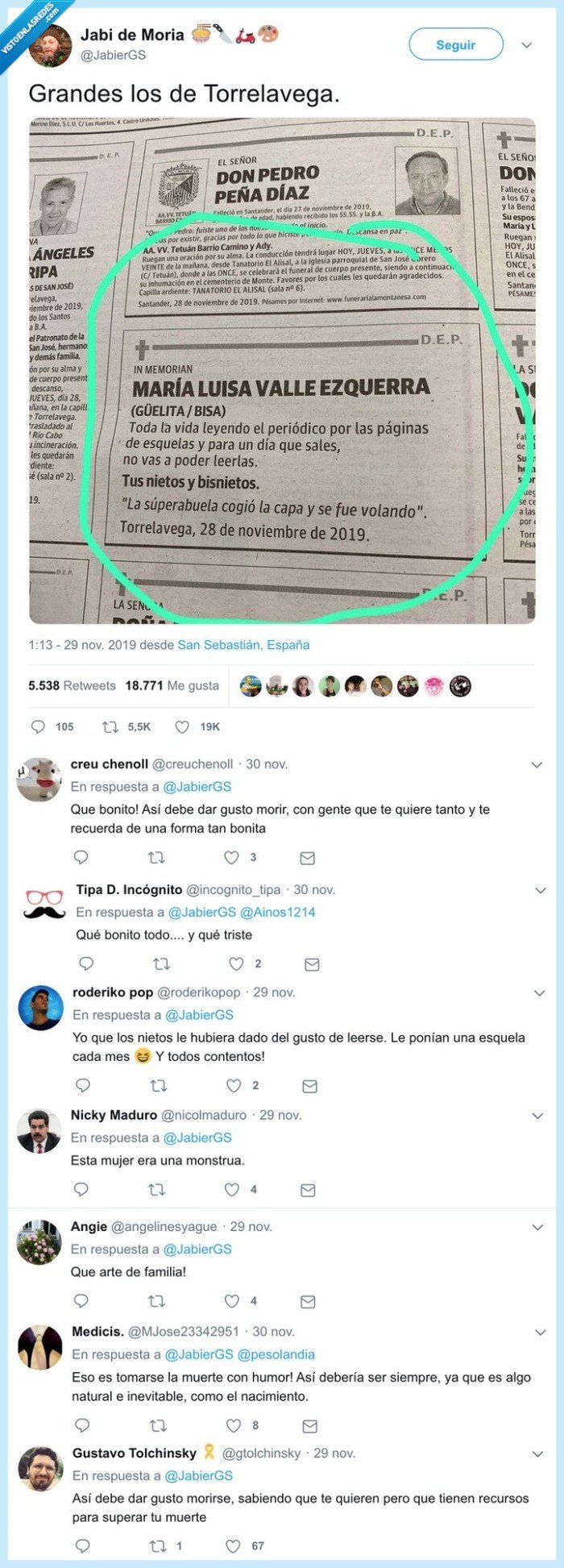 esquela,abuela,periódico,humor