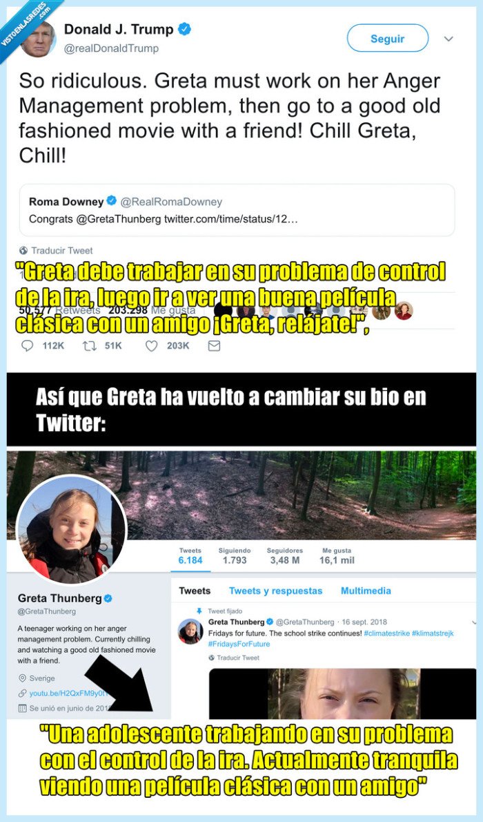 greta thunberg,troll,donald trump,twitter