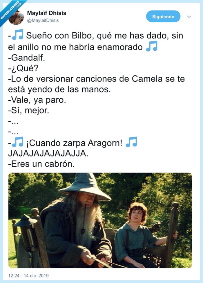 camela,el se&ntilde;or de los anillos