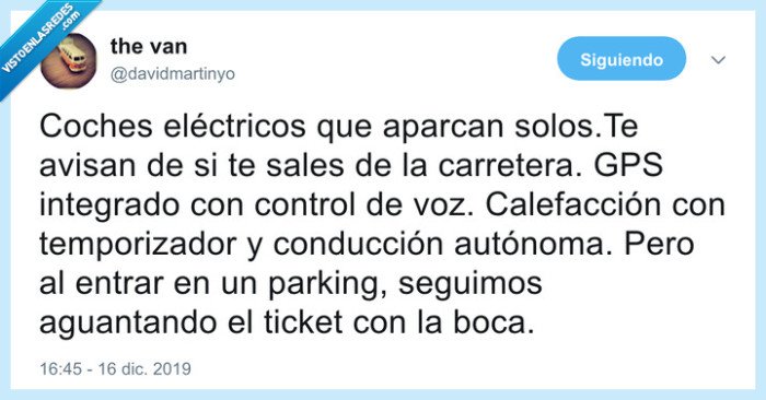 coches autónomos,comodidades,ticket,parking
