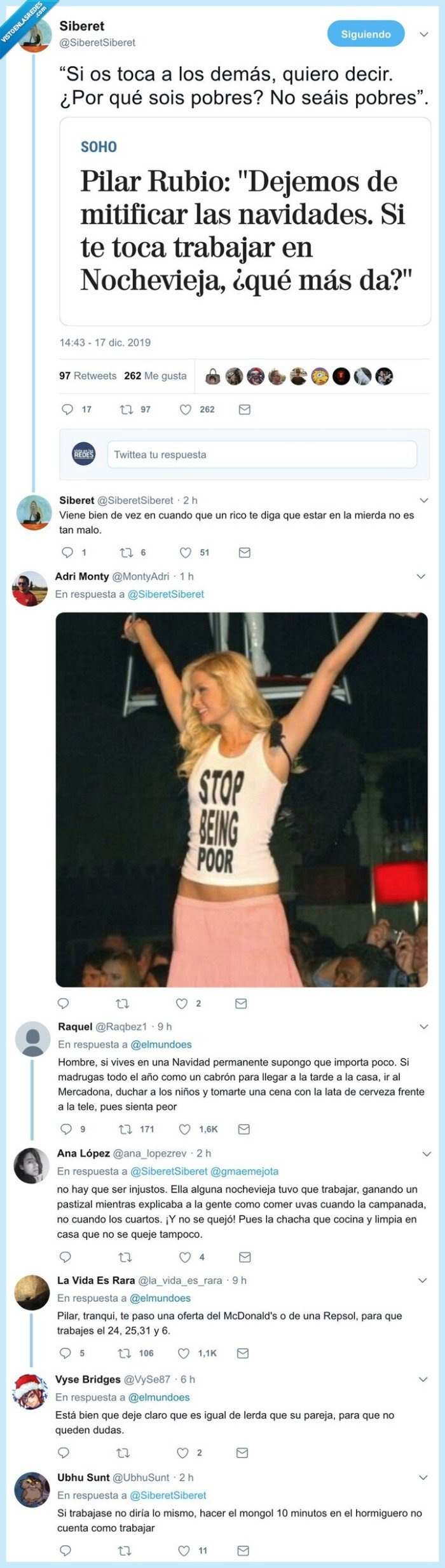 pilar rubio,nochevieja,rica,trabajar