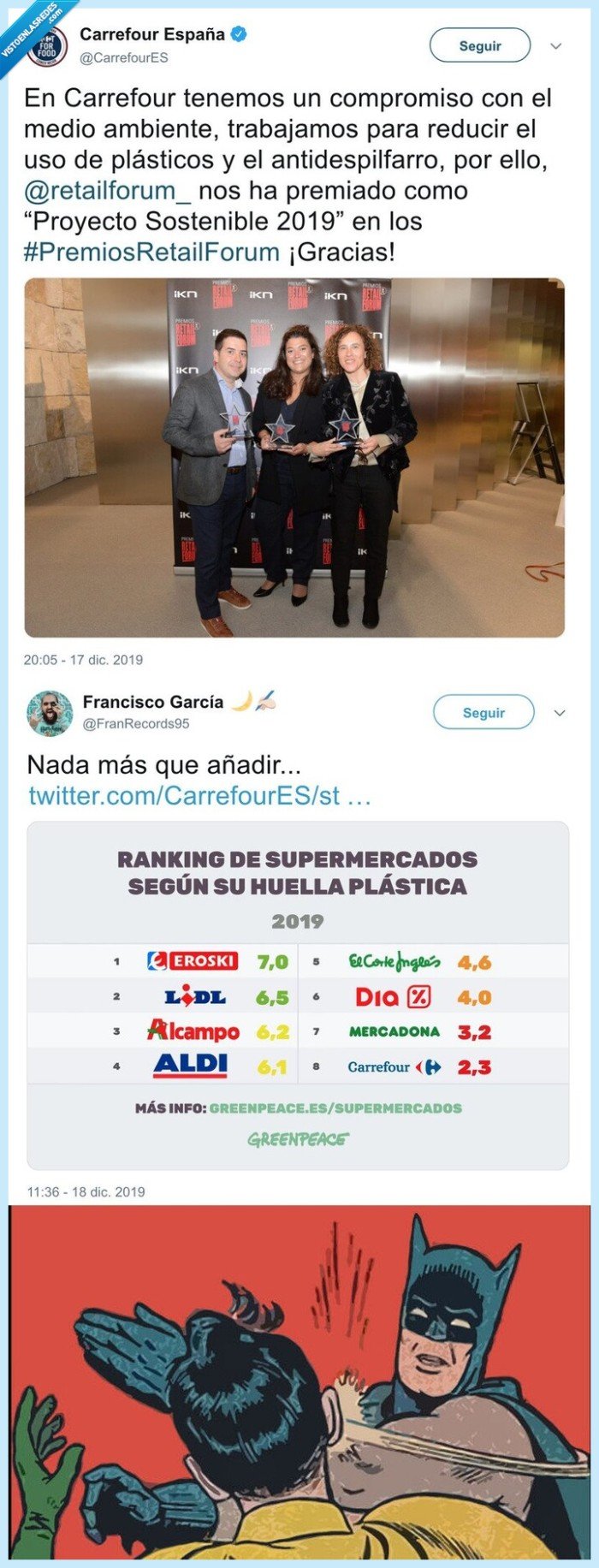 supermercados,carrefour,zasca,huella plástica