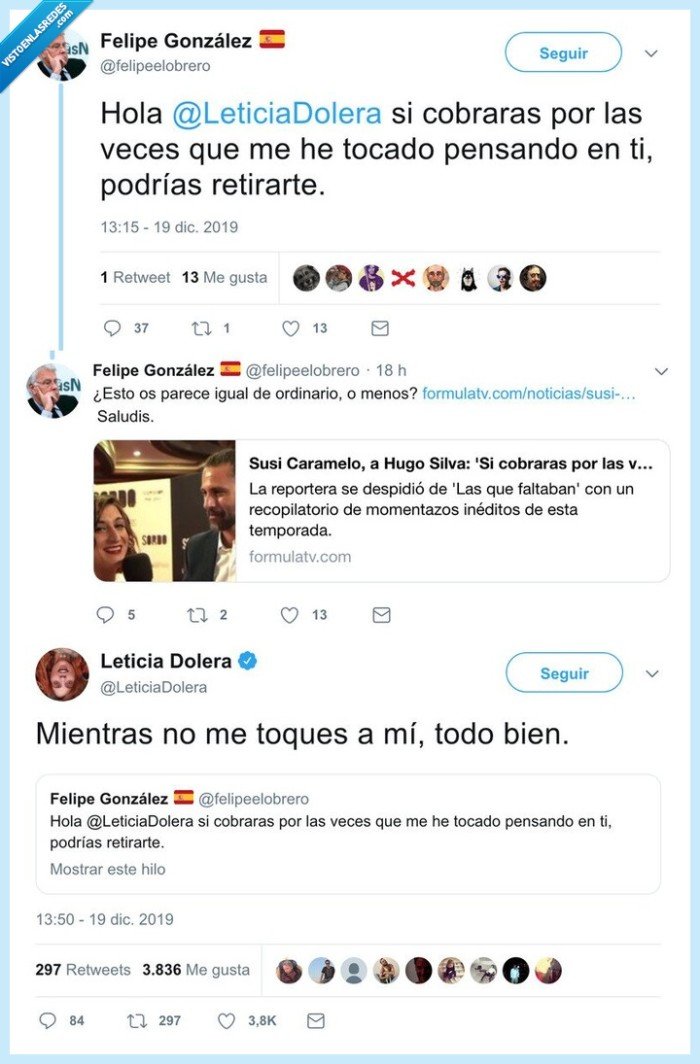 leticia dolera,tocarse,contestación