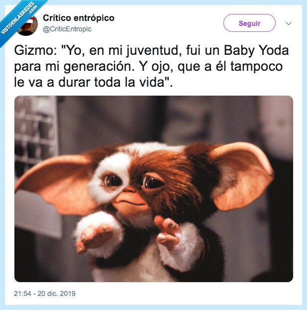 gremlins,gizmo,rosalía,marta sanchez,baby yoda,comparación