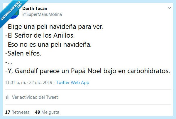 navidad,película,el señor de los anillos