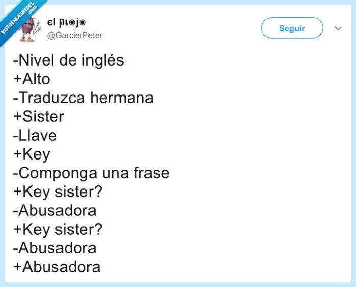 que hiciste,abusadora,chistaco,ingles,key sister