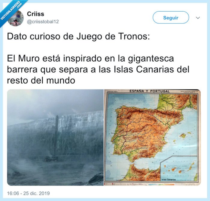 canarias,el muro,juego de tronos,separación,barrera