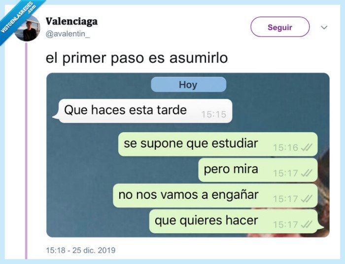 quedar,estudiar,venga va