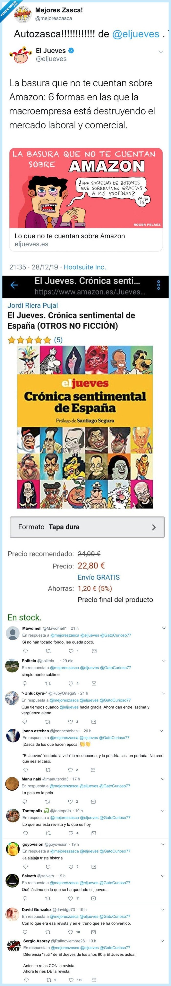 zasca,el jueves,listillos,amazon,críticas,la pela es la pela