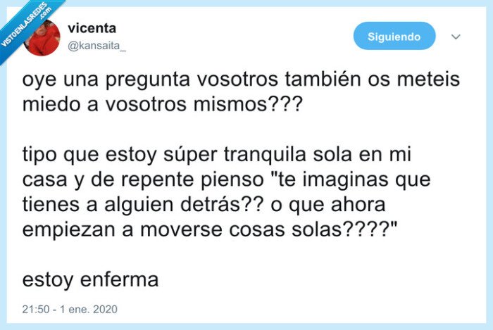 miedo,a uno mismo,pavor