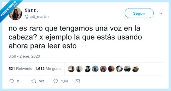 voz interior,cabeza