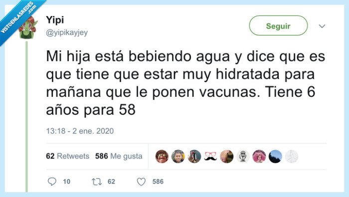 vacuna,hidratación,vieja