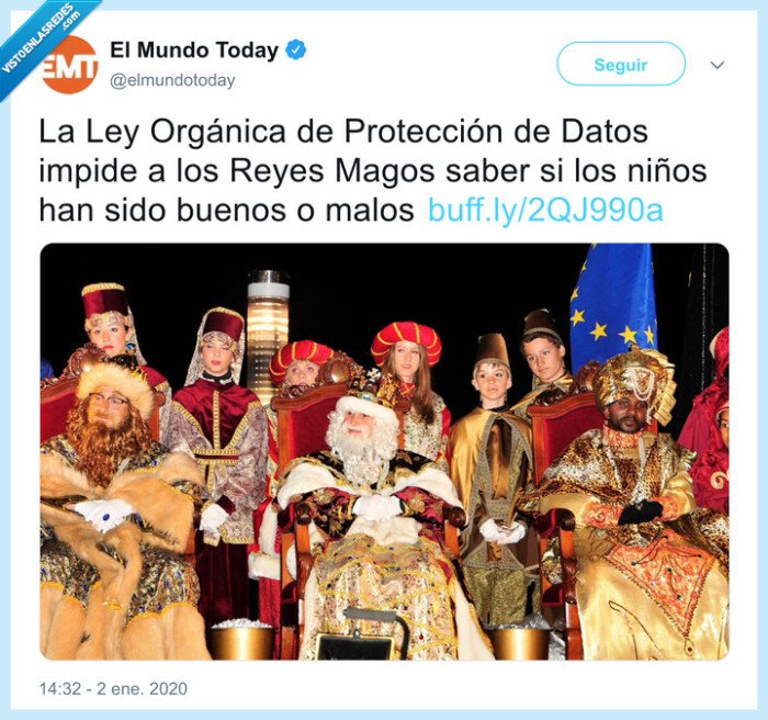 reyes magos,regalos,ley de datos,protección,datos
