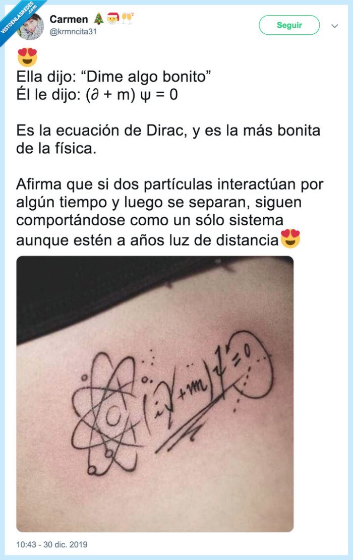 dirac,ecuacion de dirac,física,algo bonito