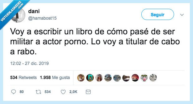 militar,cabo,rabo,actor,libro