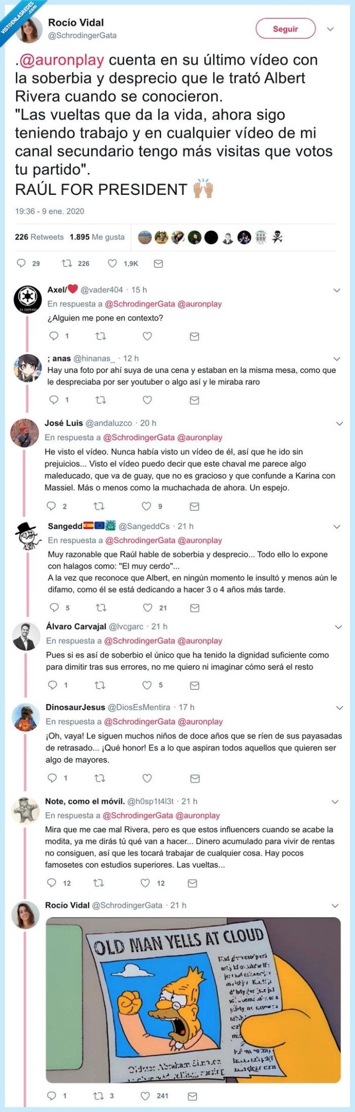 albert rivera,auronplay,trifulca,mal rollo,declaraciones