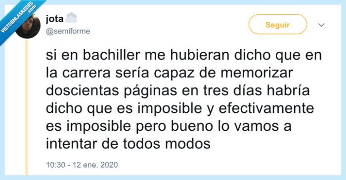 bachiller,memorizar,estudiar,imposible