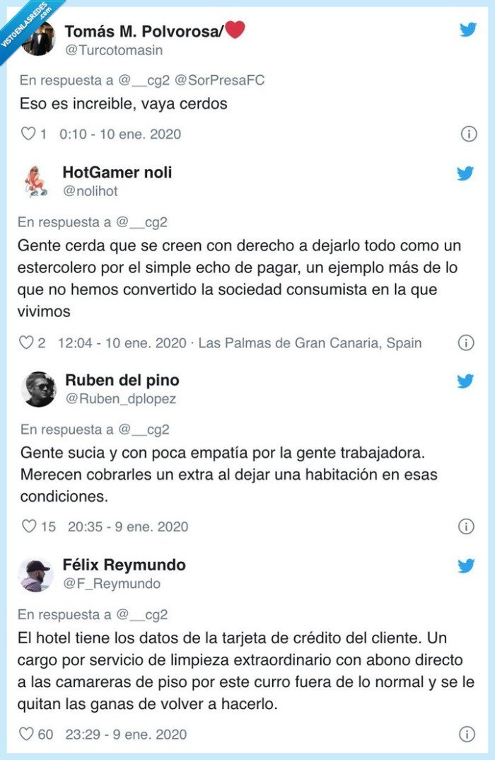 536553 - Así se encuentran muchas habitaciones de hotel las señoras de la limpieza: “Increíble lo gorrina que puede llegar a ser la gente“