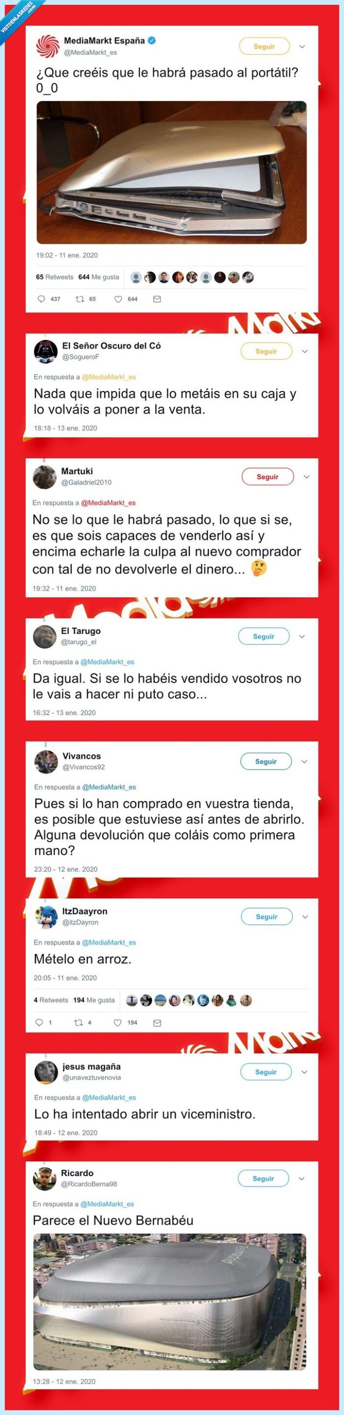 mediamarkt,pregunta,portátil roto