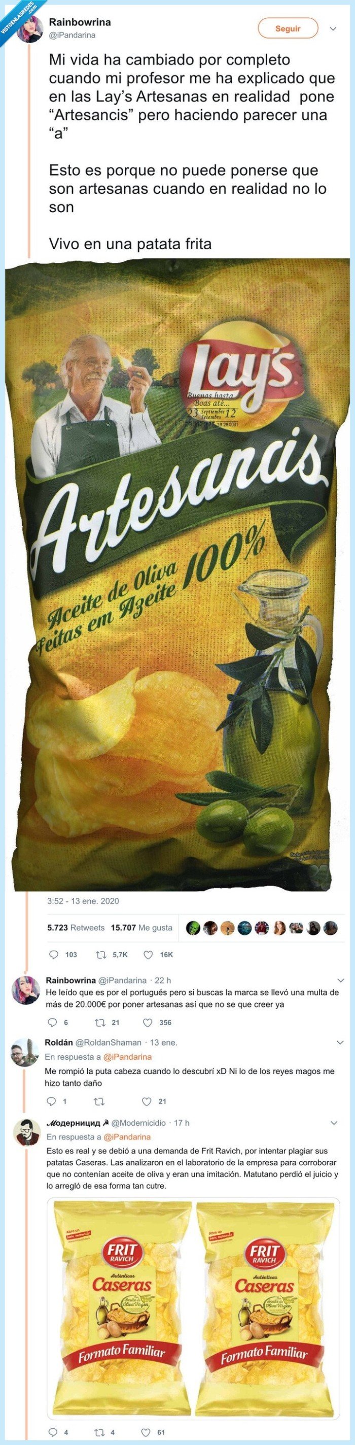 artesanas,lays,artesancis,patatas,denuncia,consumidor