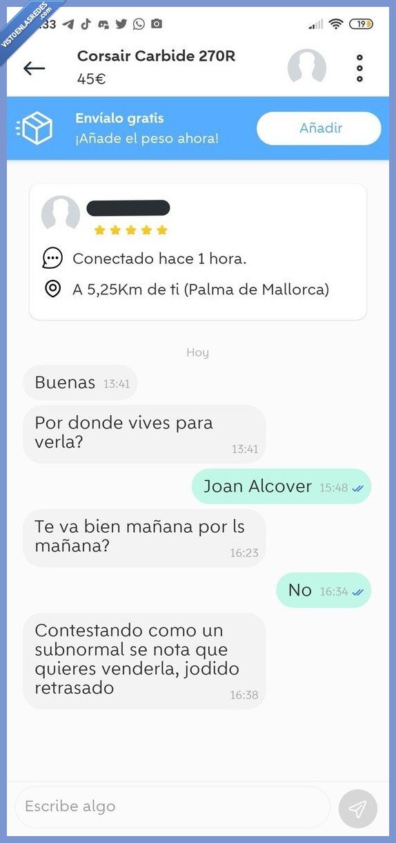 wallapop,arisco,venta