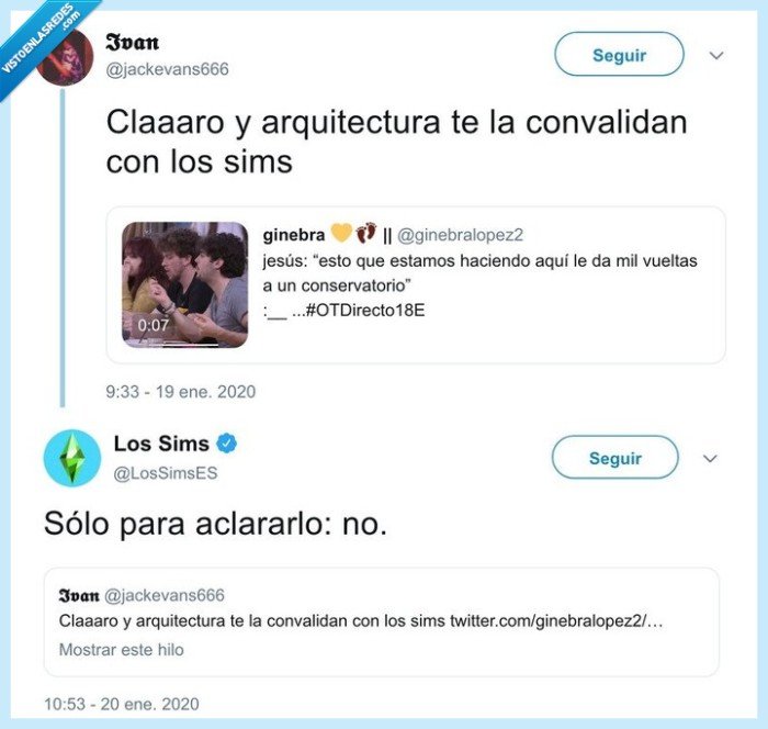sims,convalidar,arquitectura,ot,clases,conservatorio